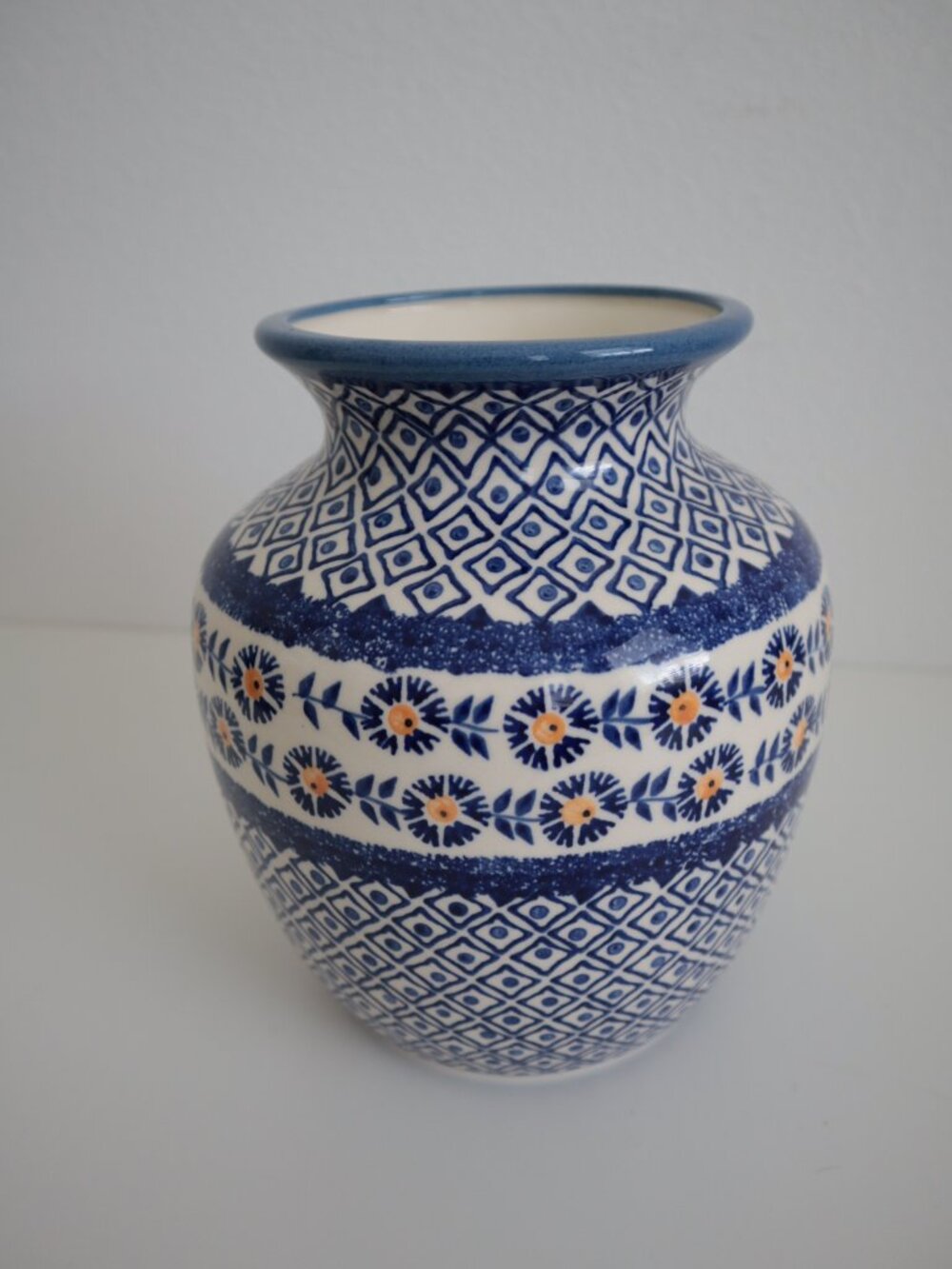 Polish Pottery Boleslawiec Hand Made Vase